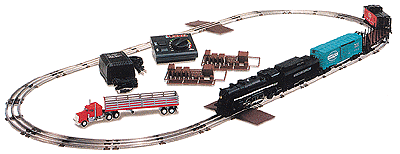 Freight Train Set -- NYC "Flyer" w/Air Whistle