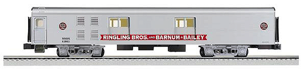 K-Line by Lionel 18" Lighted Aluminum Shop Car - Ready to Run 3-Rail -- Ringling Bros and Barnum & Bailey(TM) Circus #63002