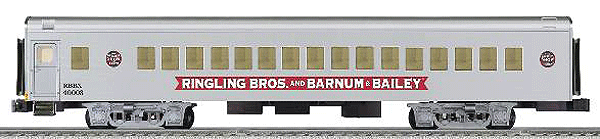 K-Line by Lionel 18" Aluminum Coach - Ready to Run - 3-Rail -- Ringling Bros and Barnum & Bailey(TM) Circus #40003