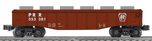 K-Line by Lionel Steel Gondola - Ready to Run - 3-Rail -- Pennsylvania Railroad #353381 (Tuscan)