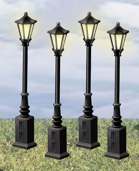 Lionelville(TM) Street Lamps -- With Removable Bases 3-1/2"  8.9cm Tall pkg(4)-2