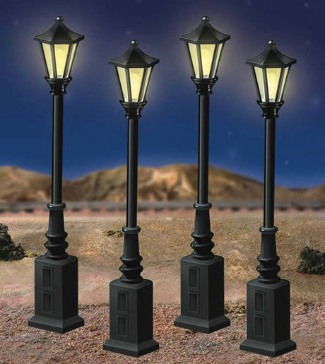 Lionelville(TM) Street Lamps -- With Removable Bases 3-1/2"  8.9cm Tall pkg(4)-3