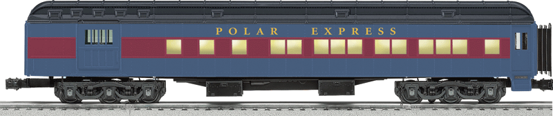 Heavyweight Combine - 3-Rail - Ready to Run -- Polar Express (blue, red)