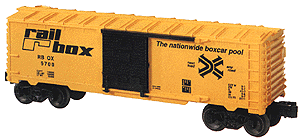 Starter Set Boxcar -- Railbox (yellow, black)