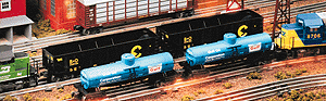 Tank Cars-Diecast -- Gulf Oil Corporation (blue, white, red)