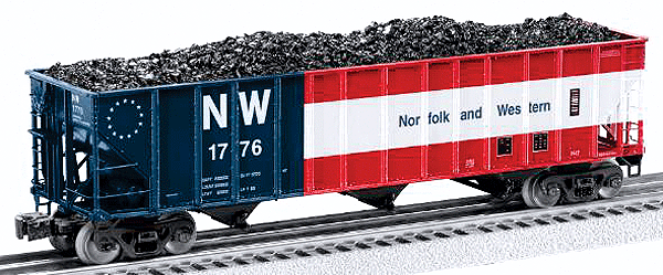 3-Bay Open Hopper -- Norfolk & Western #1776 (Bicentennial Scheme)