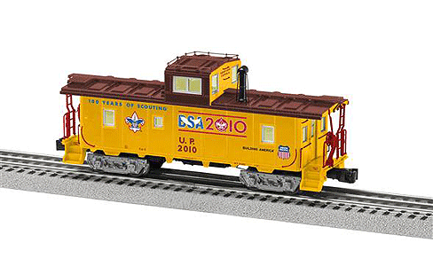 Class Ca-3 Center-Cupola Caboose - 3-Rail - Ready to Run -- Union Pacific (Boy Scouts of America; "100 Years of Scouting" Slogan)