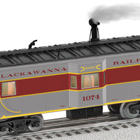 Bay Window Caboose - 3-Rail - Ready to Run -- Norfolk Southern #1074 (Delaware, Lackawanna & Western Heritage; gray, maroo