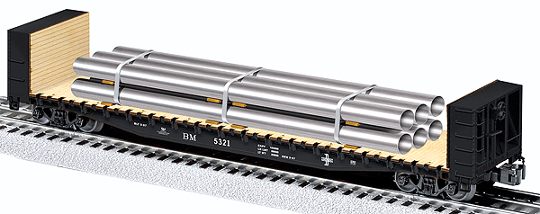 B&M Flatcar w/Bulkheads
