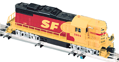Diesel Powered EMD GP9 -- Command Controlled - ATSF (merger)