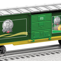 Steel Boxcar - 3-Rail - Ready to Run -- Wizard of Oz 75th Anniversary (green, yellow; Movie Scenes)