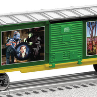Steel Boxcar - 3-Rail - Ready to Run -- Wizard of Oz 75th Anniversary (green, yellow; Movie Scenes)