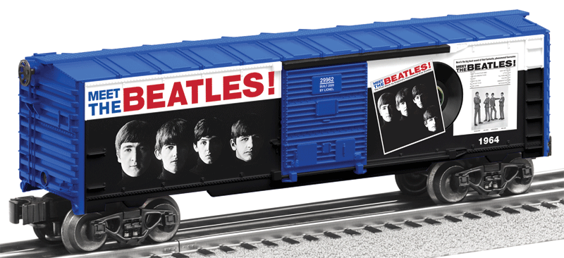 Steel Boxcar 2-Pack - 3-Rail - Ready to Run -- Meet the Beatles! & The Beatles Second Album