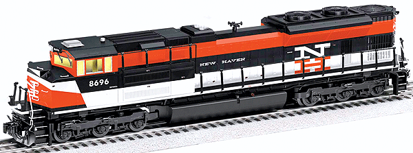 Diesel Scale EMD SD70ACe w/RailSounds & Smoke - 3-Rail - Legacy Control -- New Haven #8696 (McGinnis, red, white, black)