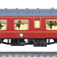 Harry Potter Hogwarts Express Dementors Coach - 3-Rail - Ready to Run -- Red w/Dementor Silhouettes in Windows