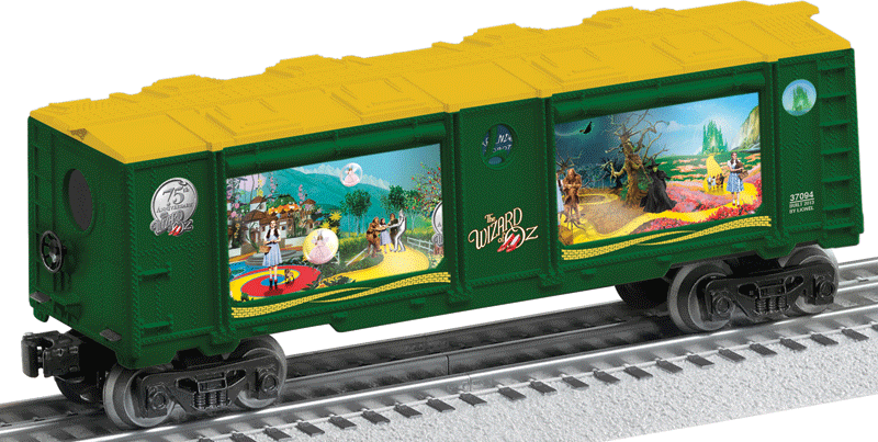 Operating Aquarium Car - 3-Rail - Ready to Run -- Wizard of Oz 75th Anniversary (green, yellow; Movie Scenes)-1