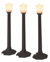 Classic Street Lamps -- Black 4-1/2"  11.4cm Tall pkg(3)-2