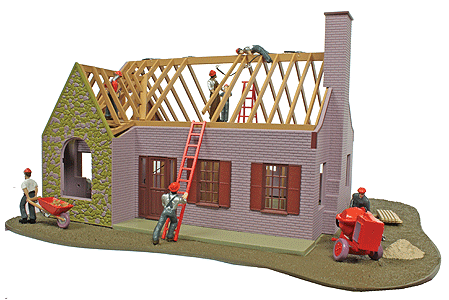 House Under Construction II -- Kit - 12 x 10 x 6"  30.5 x 25.4 x 15.2cm