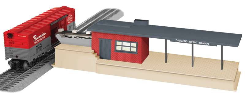 Operating Freight Terminal w/Lights - Assembled -- Archive