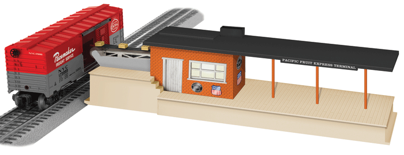 Operating Freight Terminal w/Lights -- Pacific Fruit Express-1