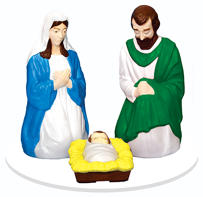 Christmas Lawn Decoration Figure Set -- pkg(6)