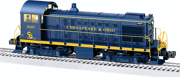 Diesel Scale Alco S2 Switcher - 3-Rail - Non-Powered -- Chesapeake & Ohio #5027 (blue, yellow)