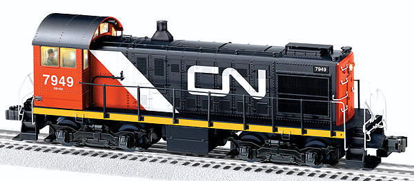 Diesel Alco S2 Switcher - 3-Rail wLegacy Sound & Control -- Canadian National #7949 (black, red, white)