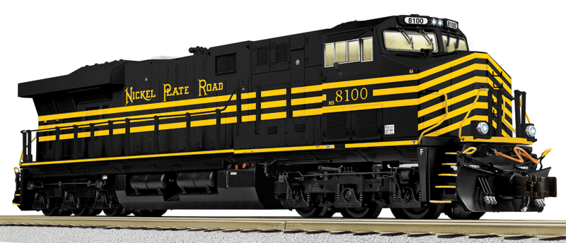 GE ES44AC w/Legacy Sound, Control & Smoke -- Norfolk Southern #8100 (Nickel Plate Road Heritage; black, yellow)-1