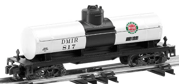 Single-Dome Tank Car - Ready to Run - American Flyer(R) -- Duluth, Missabe & Iron Range #817 (black, white)