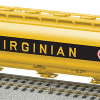 3-Bay Cylindrical Covered Hopper - Ready to Run - American Flyer(R) -- Norfolk Southern #11069 (Virginian Heritage, yellow, black, red)