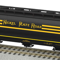 3-Bay Cylindrical Covered Hopper - Ready to Run - American Flyer(R) -- Norfolk Southern #88244 (Nickel Plate Road Heritage; black, yellow)