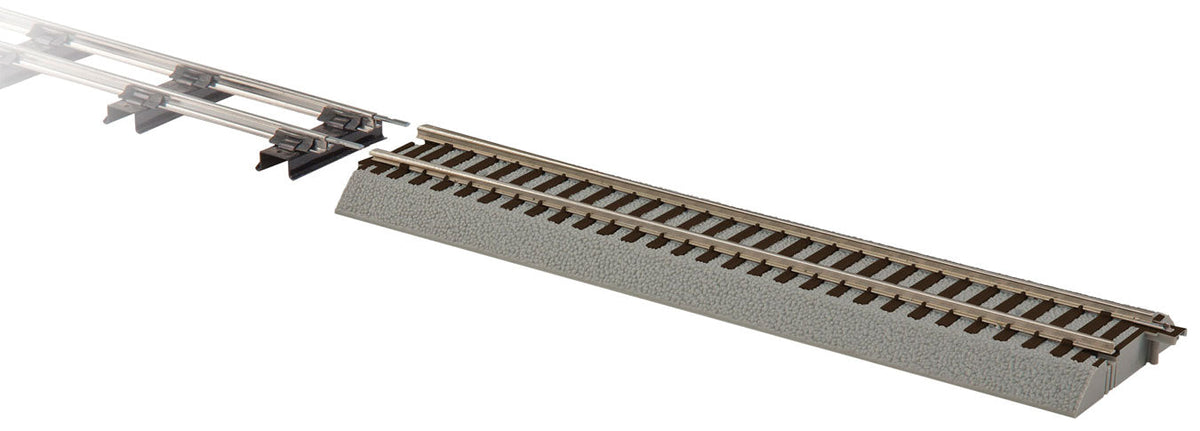 American Flyer(R) FasTrack™ Roadbed Track -- 5"  12.7cm FasTrack-to-Traditional American Flyer Transition Section-2