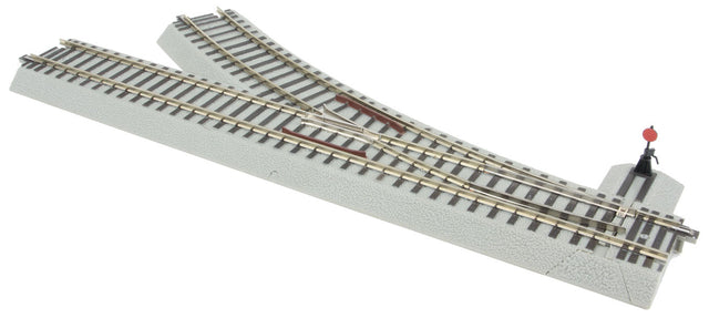 R27 Manual Turnout - American Flyer(R) FasTrack -- Right Hand