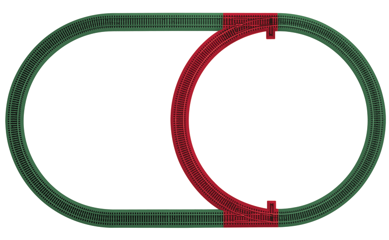 Inner Passing Loop Track Pack - FasTrack - American Flyer(R)-1