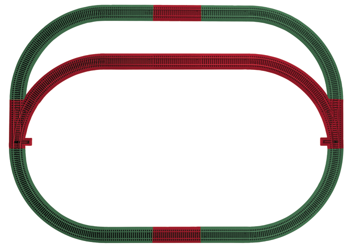 Outer Passing Loop Track Pack - FasTrack - American Flyer(R)-1