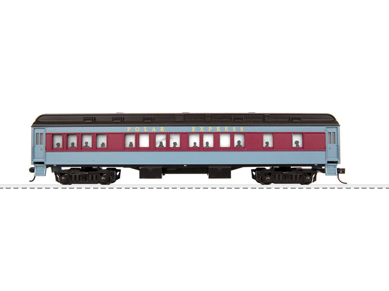 Heavyweight Passenger Car 3-Pack - Ready to Run -- Polar Express Coach, Abandoned Toy Car and Observation-1