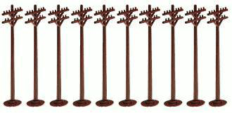 Telephone Poles -- Brown 10" 25cm Tall pkg(10)