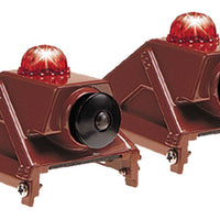 Die-Cast Metal Bumpers w/Light -- Brown pkg(2)