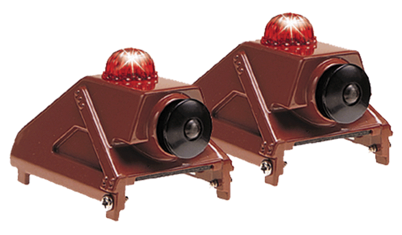 Die-Cast Metal Bumpers w/Light -- Brown pkg(2)-1