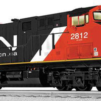 Scale GE ES44AC - 3-Rail w/Legacy RailSounds, Control & Smoke -- Canadian National #2812 (black, red, white, Website Noodle Logo)