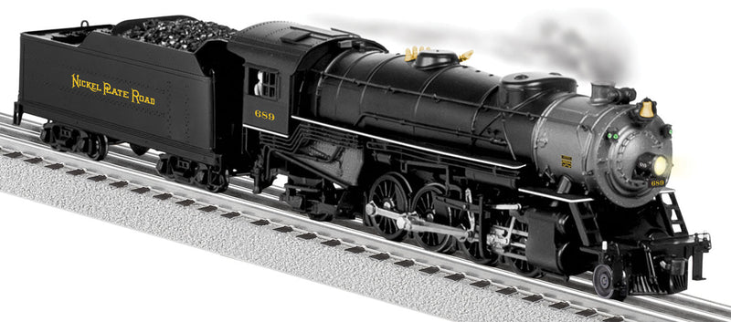 2-8-2 Heavy Mikado - Scale 3-Rail w/Legacy Sound & Control -- Nickel Plate Road #689 (black, graphite)