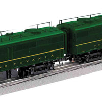 Scale Alco FA2 Powered A/Unpowered A - 3-Rail w/Legacy Sounds, Control & Smo -- Pennsylvania Railroad (Single Stripe, Brunswick Green, yellow)