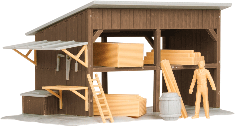 Lumber Shed -- Kit - 6-1/8” x 3-1/8” x 3-1?8"  15.6 x 7.9 x 7.9cm-1