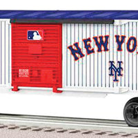 Boxcar - 3-Rail - Ready to Run - US Made -- New York Mets (white, blue, red, Major League Baseball(TM) Series)