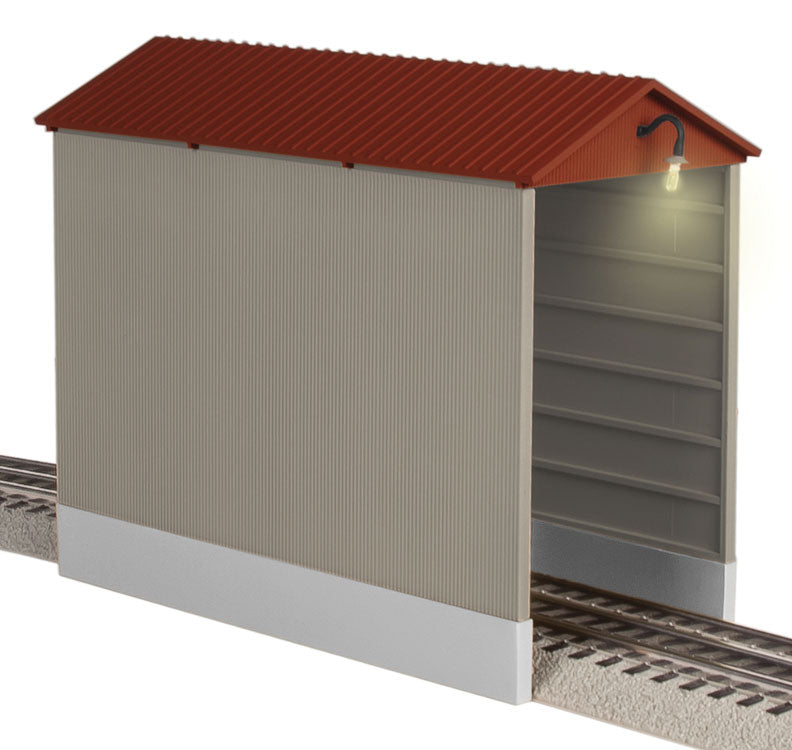Illuminated Hopper Shed -- Assembled