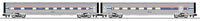 21" Streamlined Car 2-Pack - 3-Rail - Ready to Run -- Amtrak