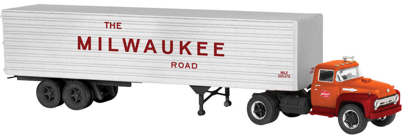 Semi Tractor - Assembled -- Milwaukee Road
