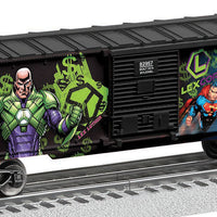 Boxcar 2-Pack - 3-Rail - Ready to Run -- Joker/Lex Luther