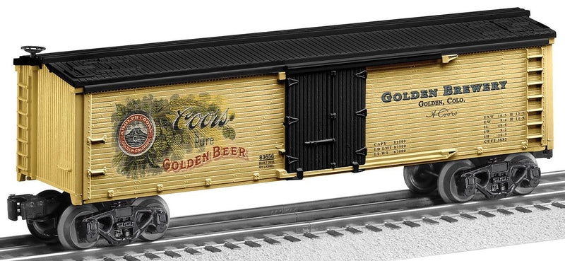 Heritage Beer Reefers - 3-Rail - Ready-to-Run -- Coors Brewing Co. ("Pure Golden Beer" Slogan)