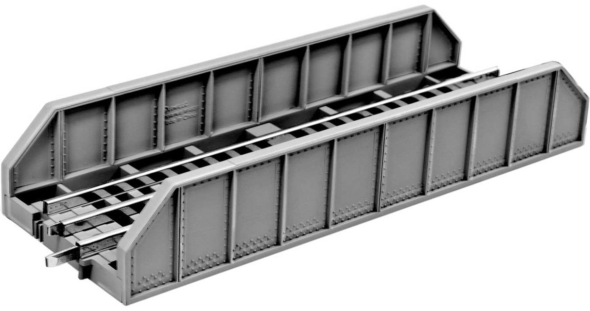 Girder Bridge w/FasTrack -- Kit - 10"  25.4cm (gray)